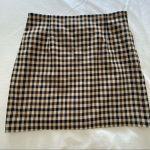 H&M plaid mini skirt